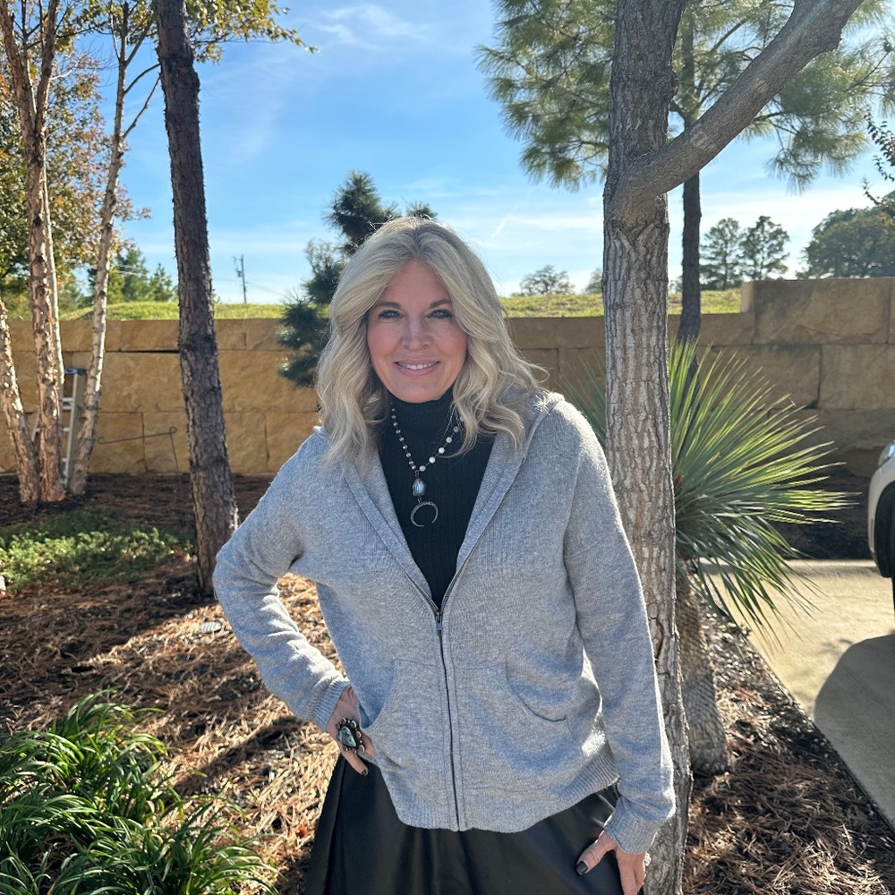Grey Zip Up NWT